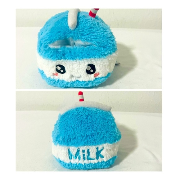 Squishable Mini Comfort Food Milk Carton Snugglemi Blue White Plush EUC - Picture 1 of 8